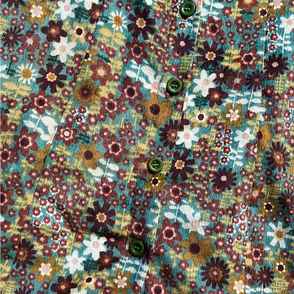 Cider Floral Corduroy Mini Dress - Picture 3 of 5